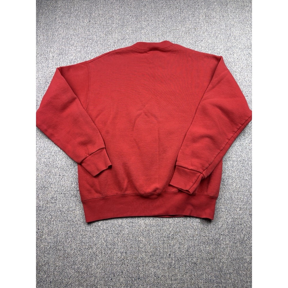 Vintage Wisconsin Badgers Lee Sport Crewneck Sweatshirt Made USA Red M - Picture 7 of 7